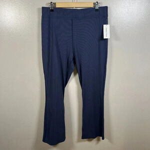 Outdoor Voices Kick Flare Pants Size XXL Dark Sky Blue Ribbed Travel Lounge
